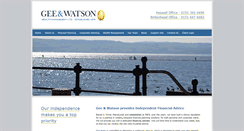 Desktop Screenshot of geeandwatson.com